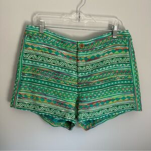 NWT Anthropologie Elevenses Costa Embroidered Colorful Shorts